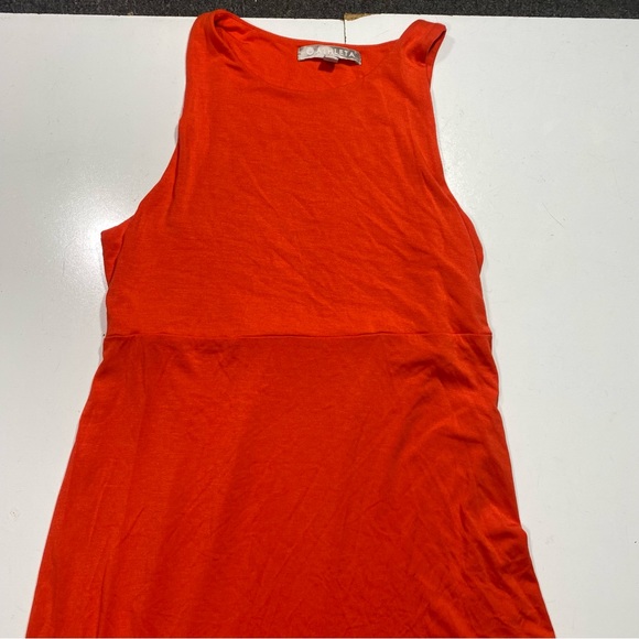 Athleta Santorini Torch Red UPF Sustainable Material Maxi Sleeveless Dress S - Picture 7 of 14
